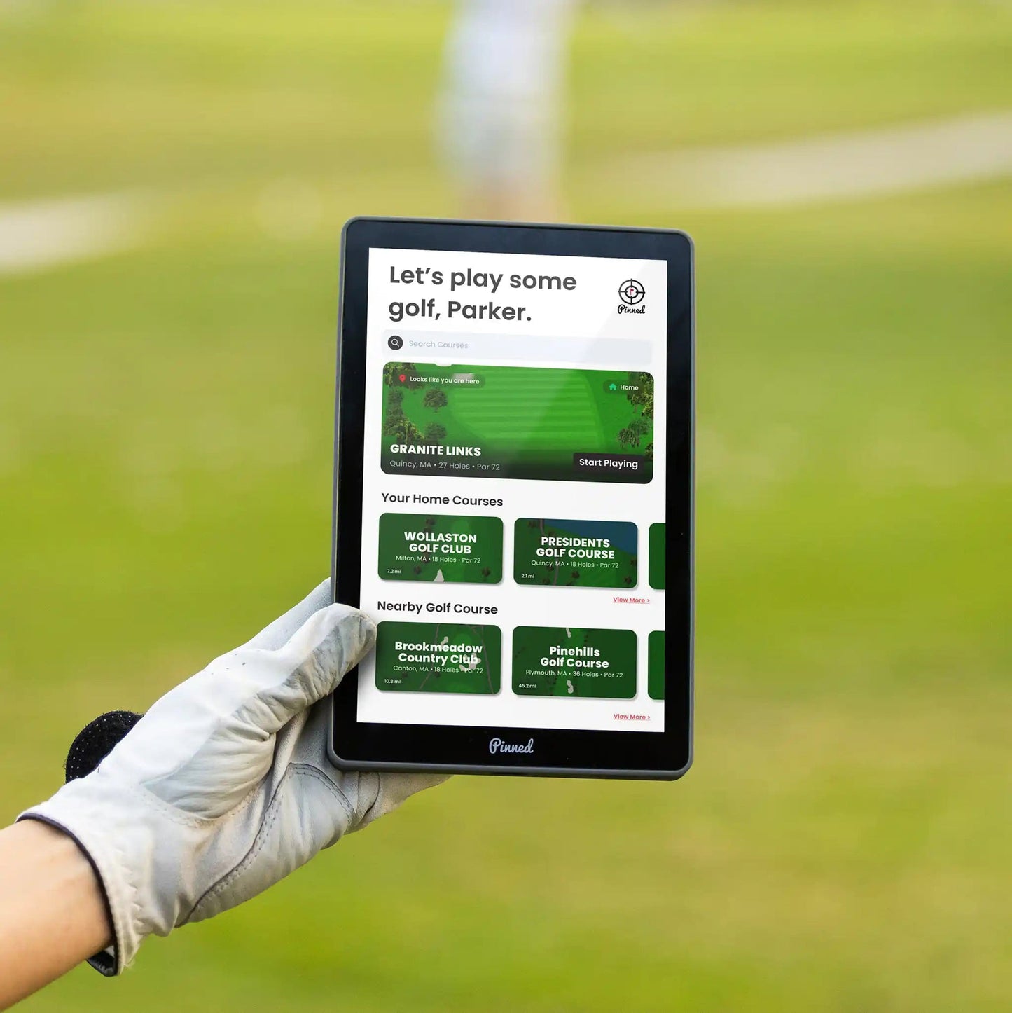 Pinned Golf The Caddy GPS Tablet