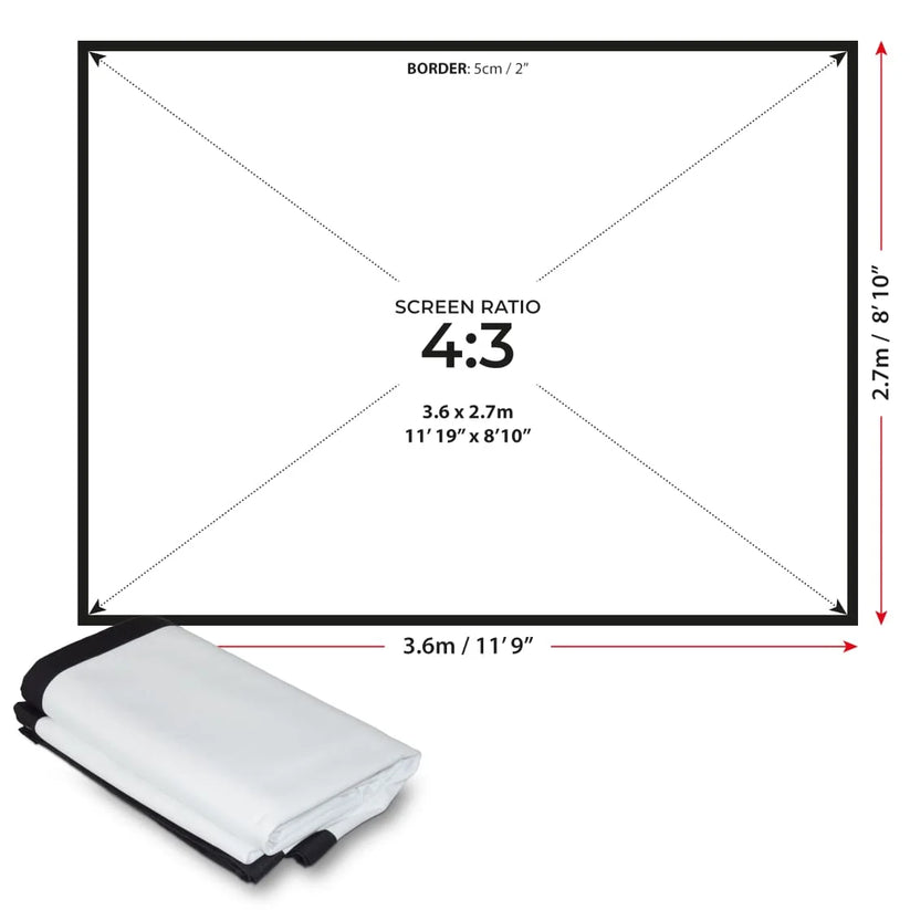 Sim Space Double Sided Impact Screen - My Store