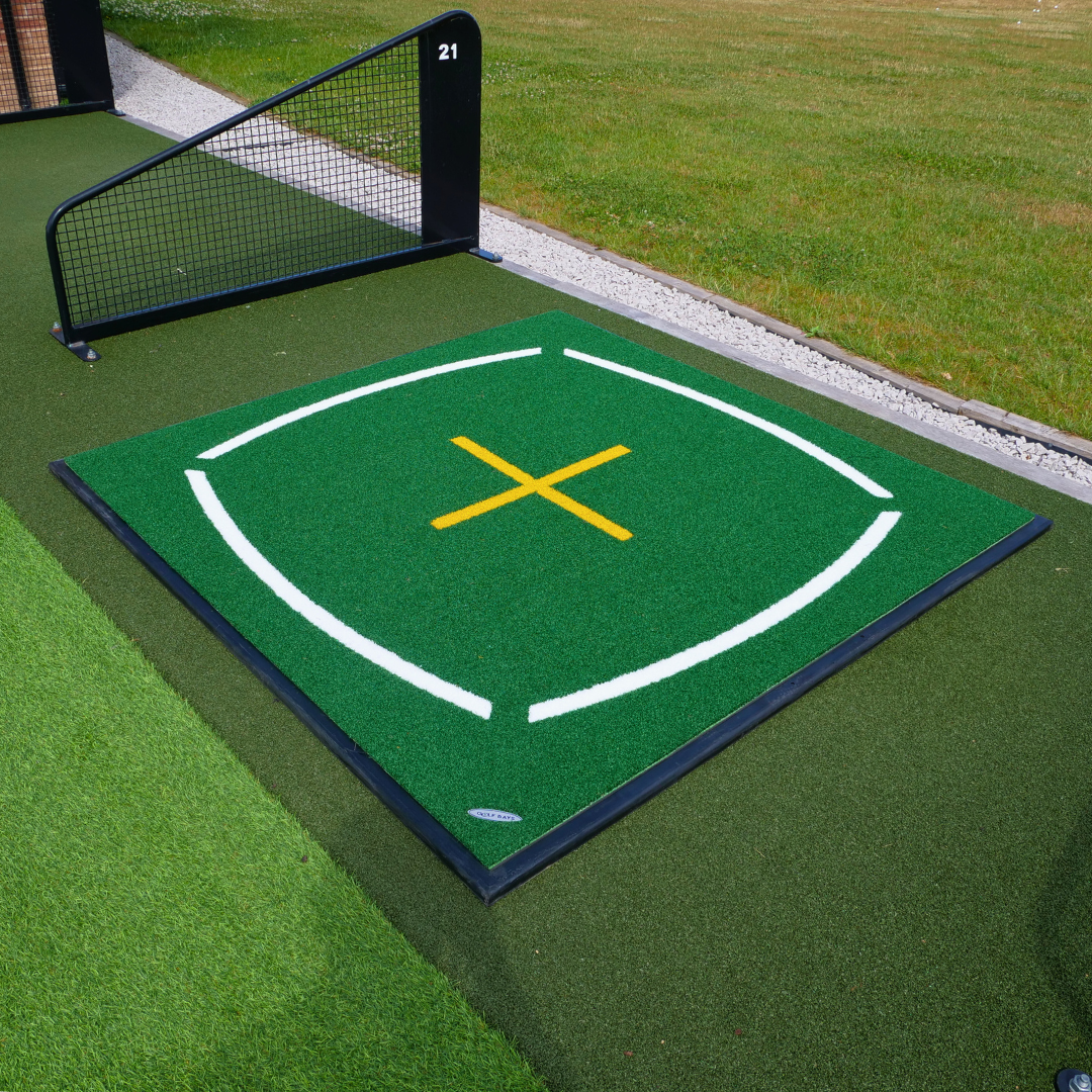 GolfBays Teaching Hitting Mat 1.5m x 1.5m (4'11 x 4'11) - My Store