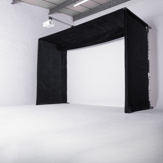 GolfBays Lux Golf Simulator Hitting Enclosure - My Store