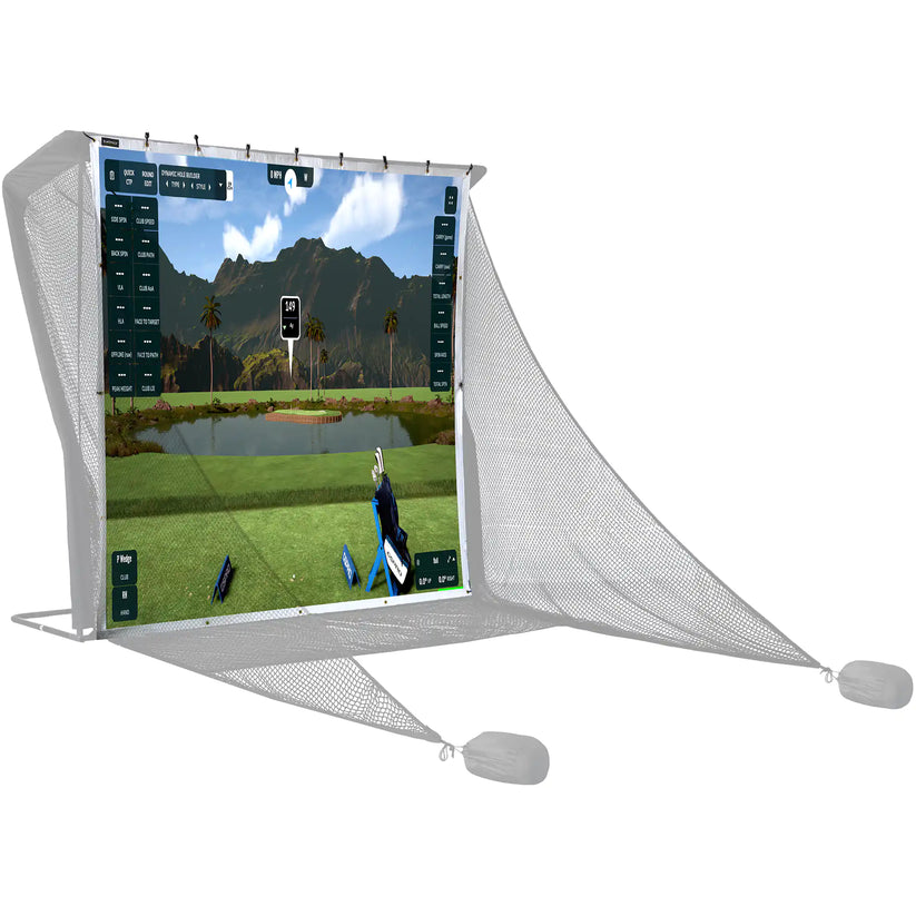Sim Space Deluxe Home Driving Net Impact Screen 2.4 x 2.5 MTR  + 20 Bungee Cords - My Store