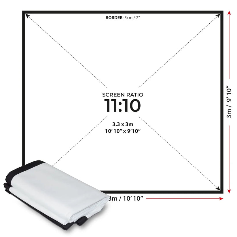 Sim Space Double Sided Impact Screen - My Store